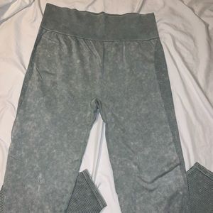 Green PINK VS Seamless Leggings.